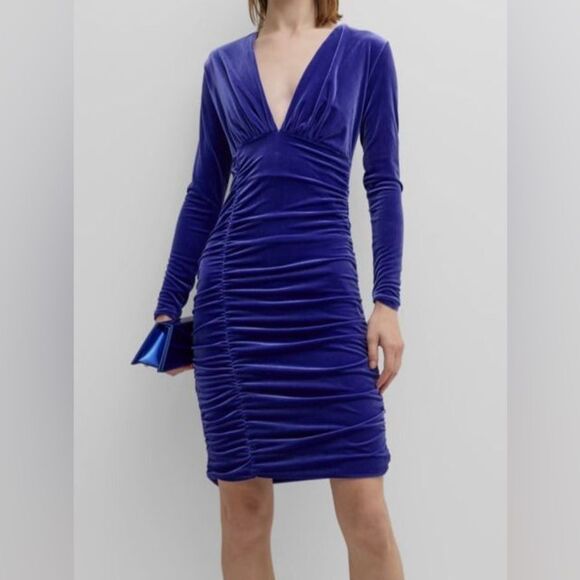 CHIARA BONI LA PETITE ROBE Proteus Sheath Dress In Purple Size 2 MSRP $695 - Picture 1 of 9